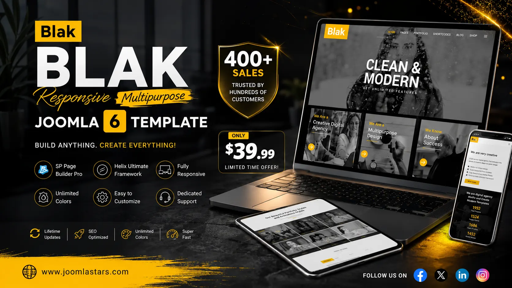 Blak – Responsive Multipurpose Joomla 6 Template: Build a Powerful Website in 2026