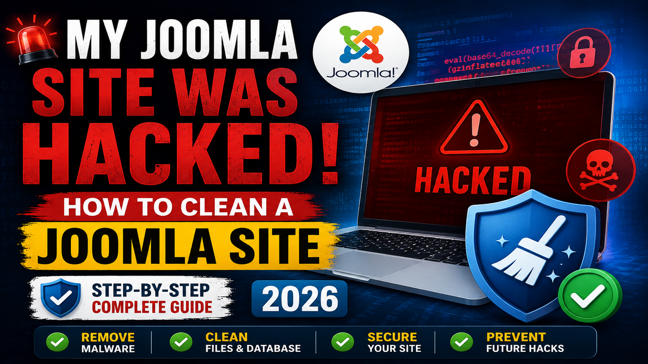 My Joomla Site Was Hacked! How to Clean a Joomla Site in 2026
