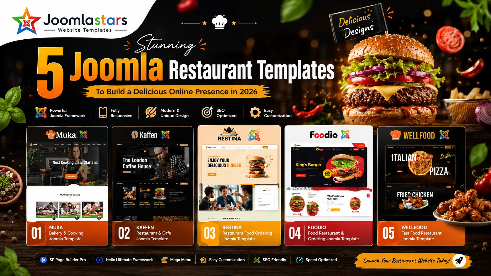 Best Joomla Restaurant Templates to Build a Delicious Online Presence in 2026